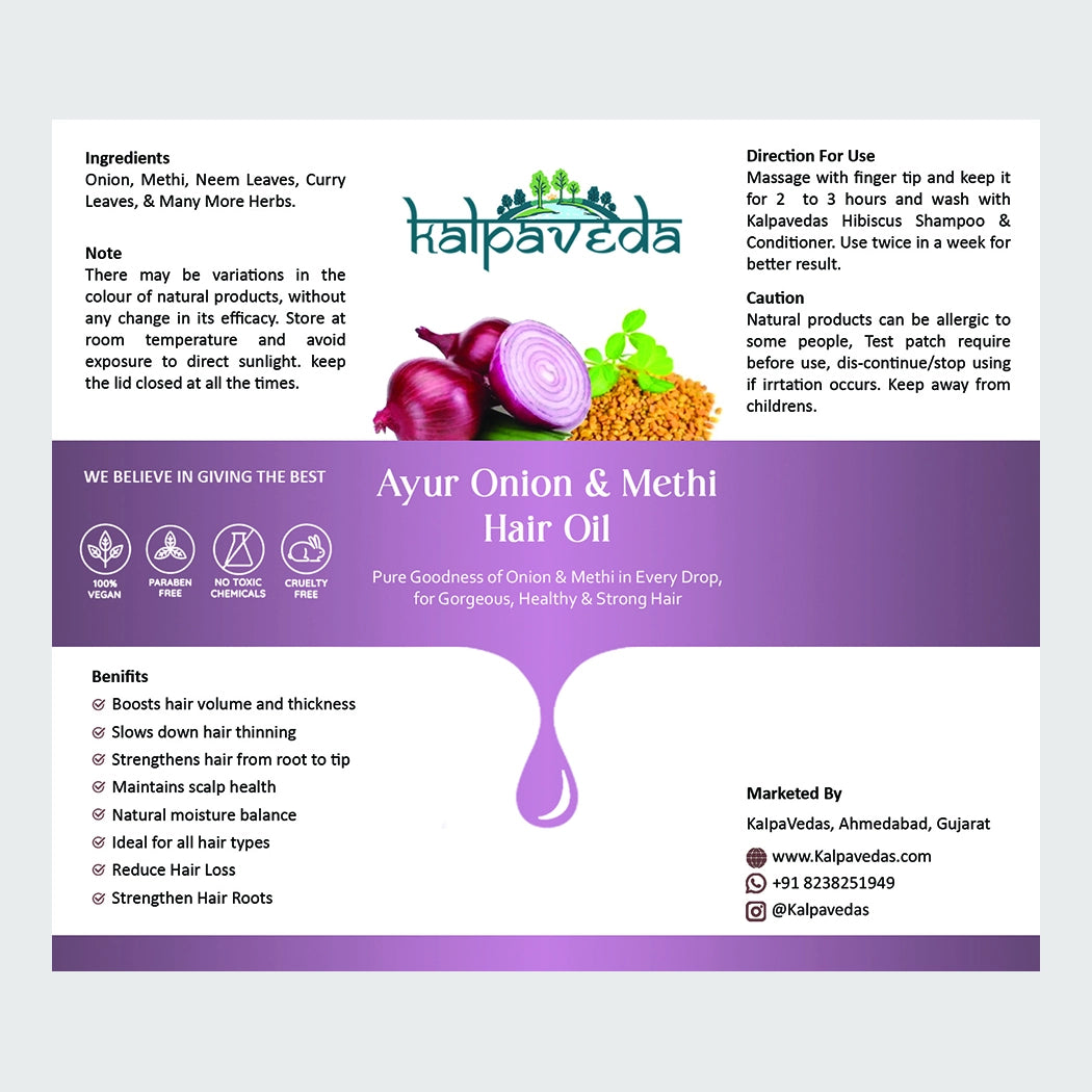 Ayur Onion Methi Hair Oil