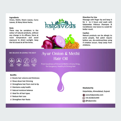 Ayur Onion Methi Hair Oil
