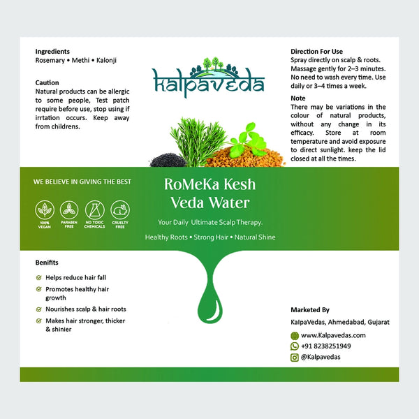 RoMiKa Kesh Veda Water